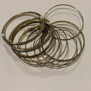 Mixit Gold and Blue Bracelet Collection